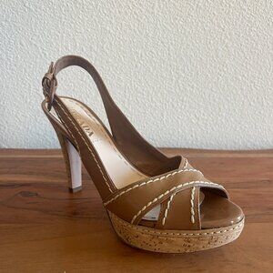 Prada - 'Vernice; Cork Heels - Never worn!